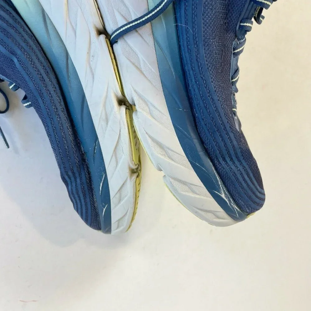Hoka One One Womens Bondi 6 Running‎ Sneakers Blue Sz 10 Rubber Athletic 1019270